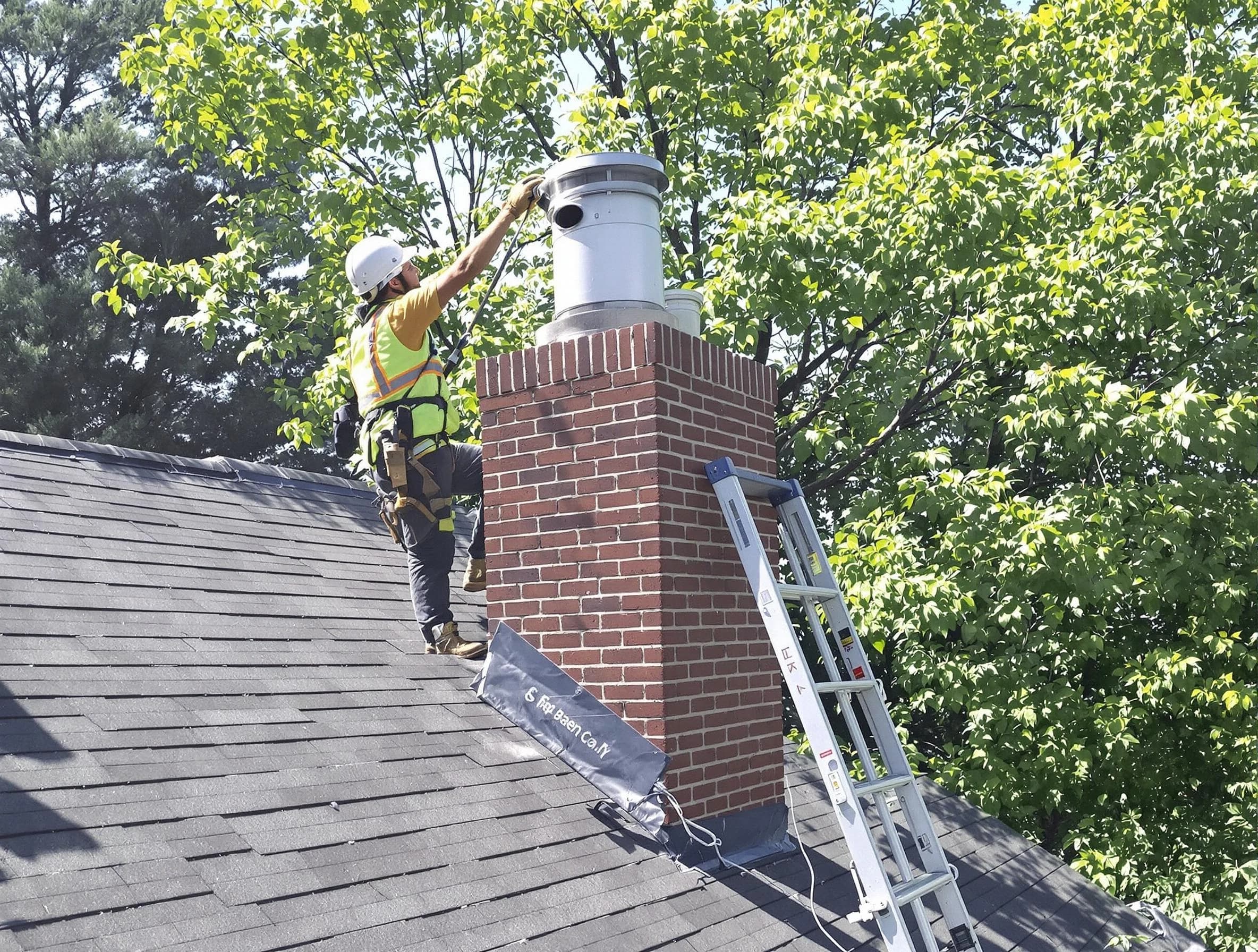 Chimney liner inspection by Eagle Mountain Chimney Sweep in Eagle Mountain, UT