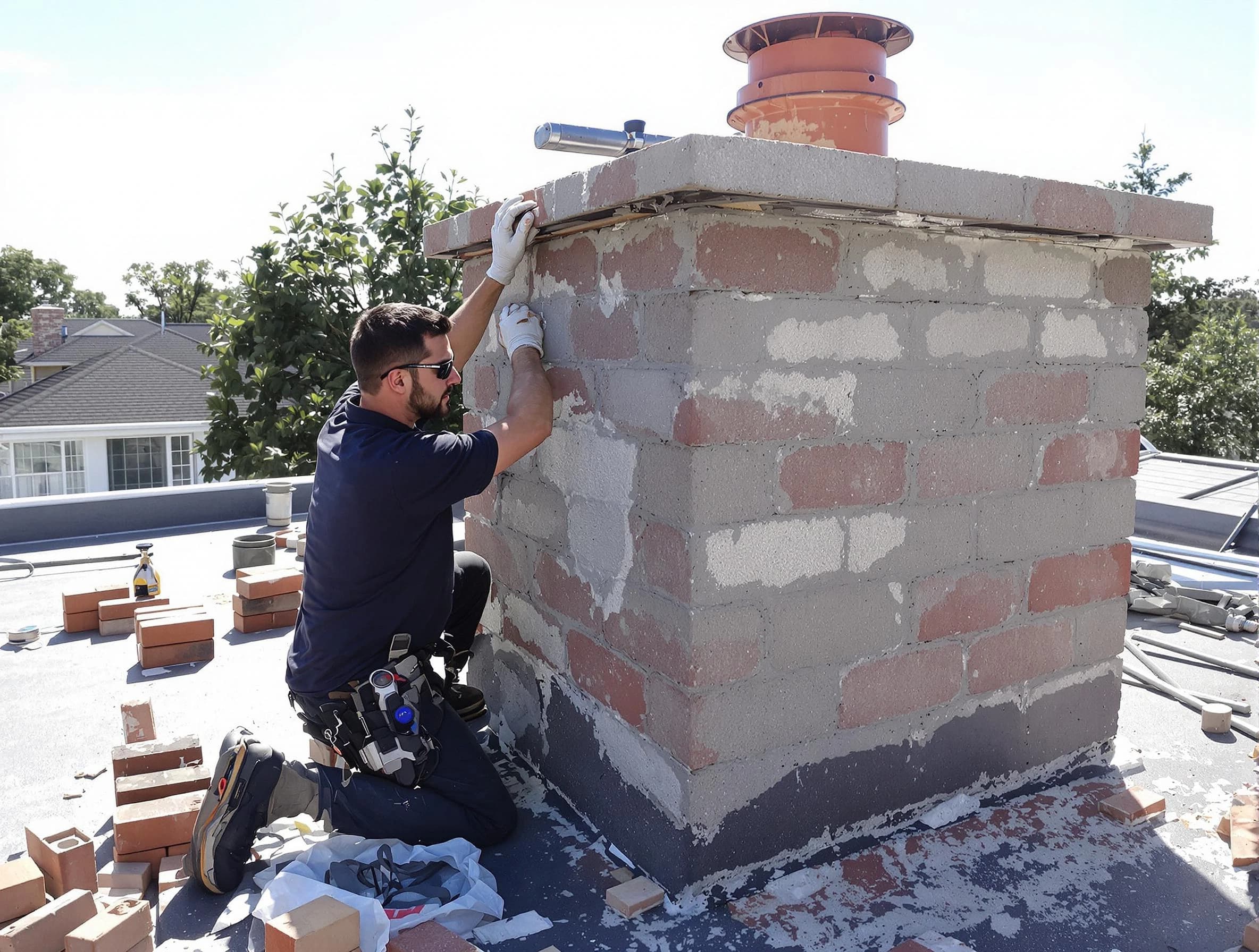 Advanced chimney repair process by Eagle Mountain Chimney Sweep in Eagle Mountain, UT
