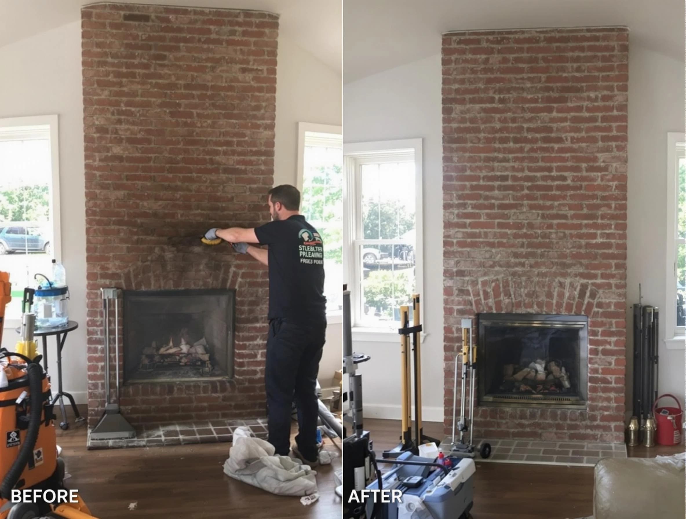 Finished chimney sweeping service by Eagle Mountain Chimney Sweep in Eagle Mountain, UT