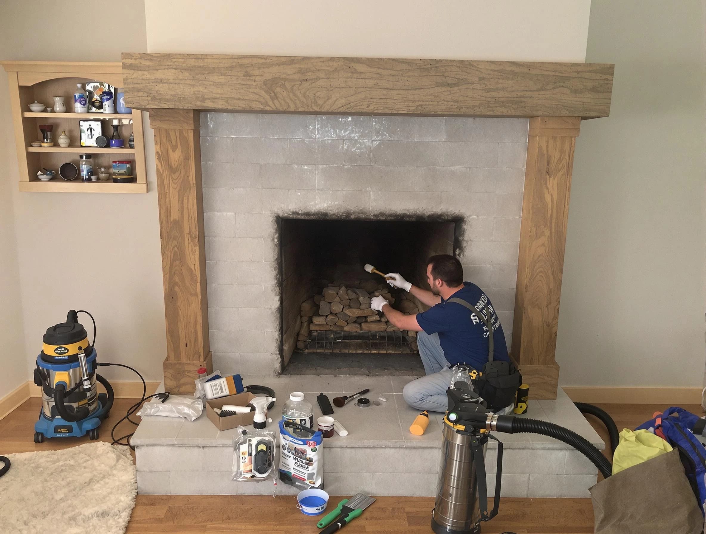 Detailed creosote removal process by Eagle Mountain Chimney Sweep in Eagle Mountain, UT
