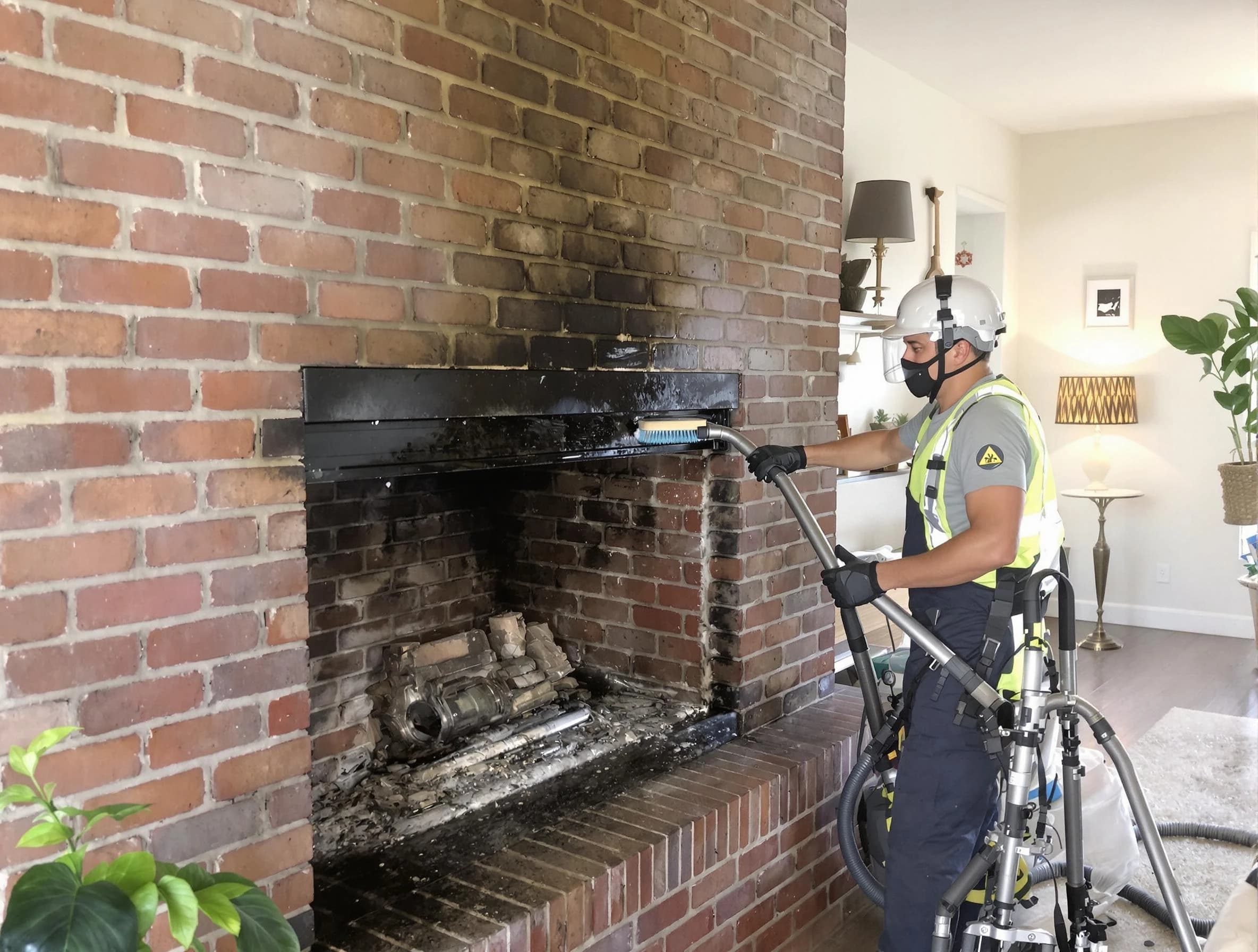 Eagle Mountain Chimney Sweep providing fireplace cleaning services in Eagle Mountain, UT