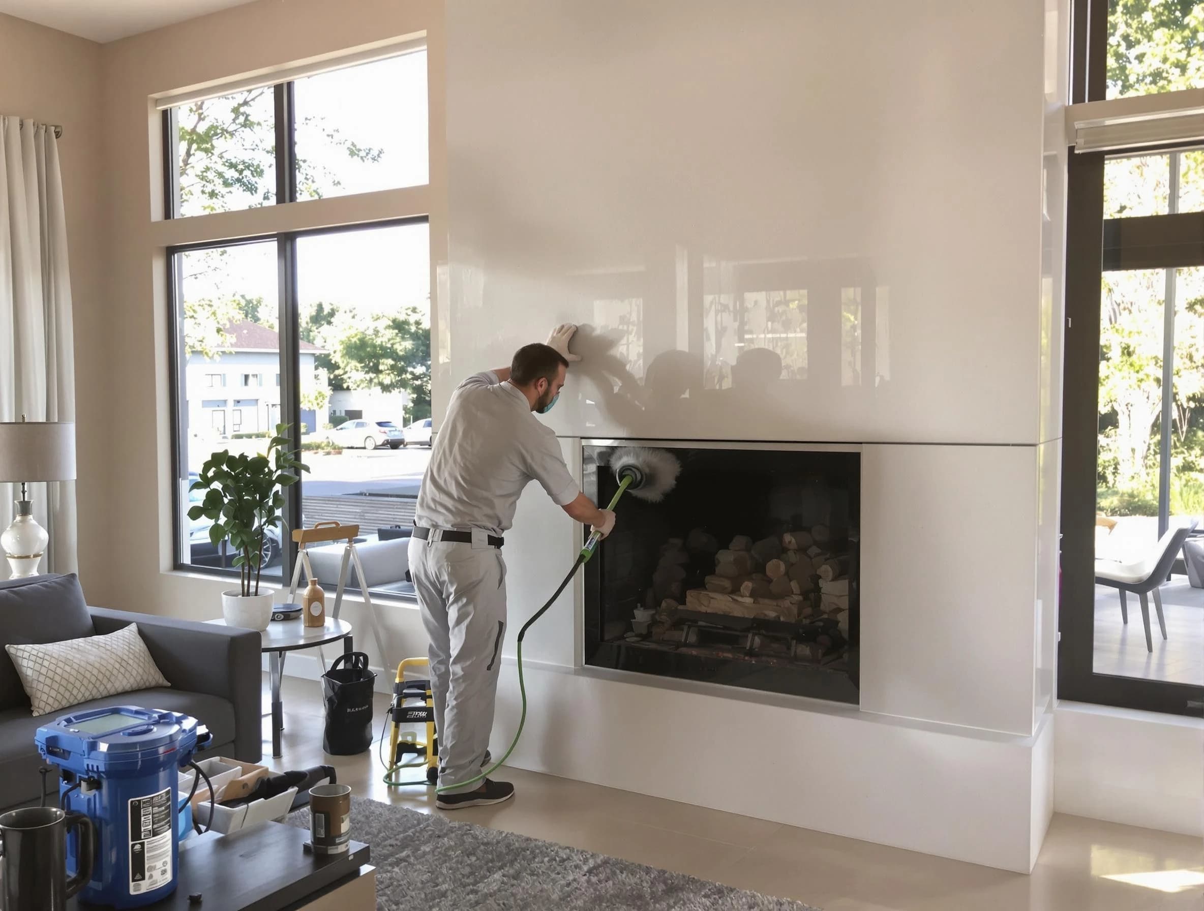 Eagle Mountain Chimney Sweep performing thorough soot removal in Eagle Mountain, UT