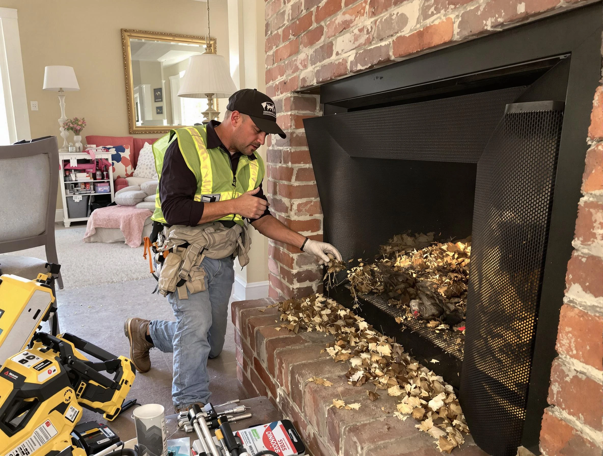 Safe screening installation by Eagle Mountain Chimney Sweep in Eagle Mountain, UT