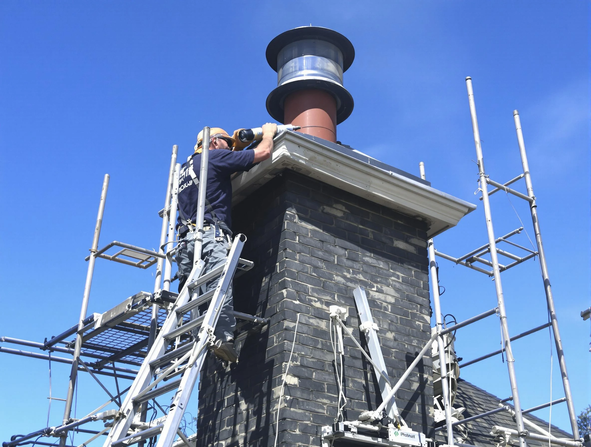 Sturdy chimney crown finished by Eagle Mountain Chimney Sweep in Eagle Mountain, UT