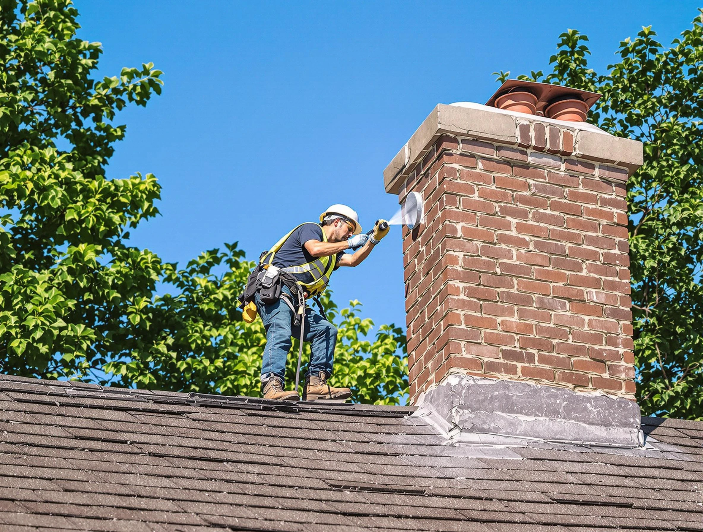 Eagle Mountain Chimney Sweep performing an inspection with advanced tools in Eagle Mountain, UT